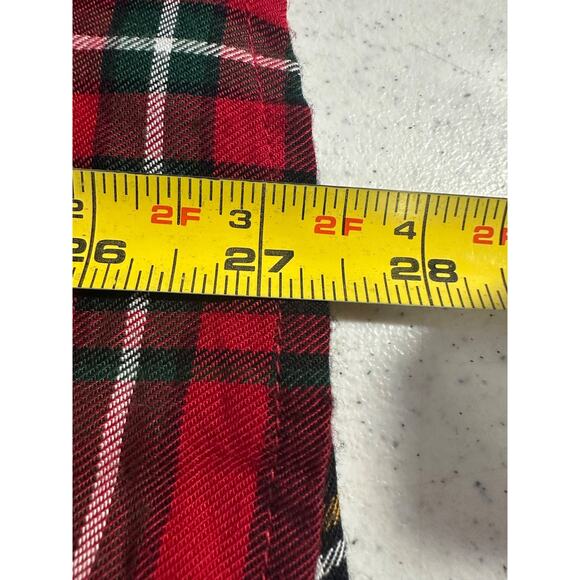 VTG SAKS FIFTH AVENUE CHRISTMAS PLAID M RHINESTONE COLLAR SHIRT VISCOSE Snap B3 - Picture 7 of 7